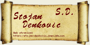 Stojan Denković vizit kartica